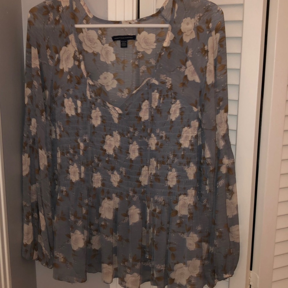 flowy floral top